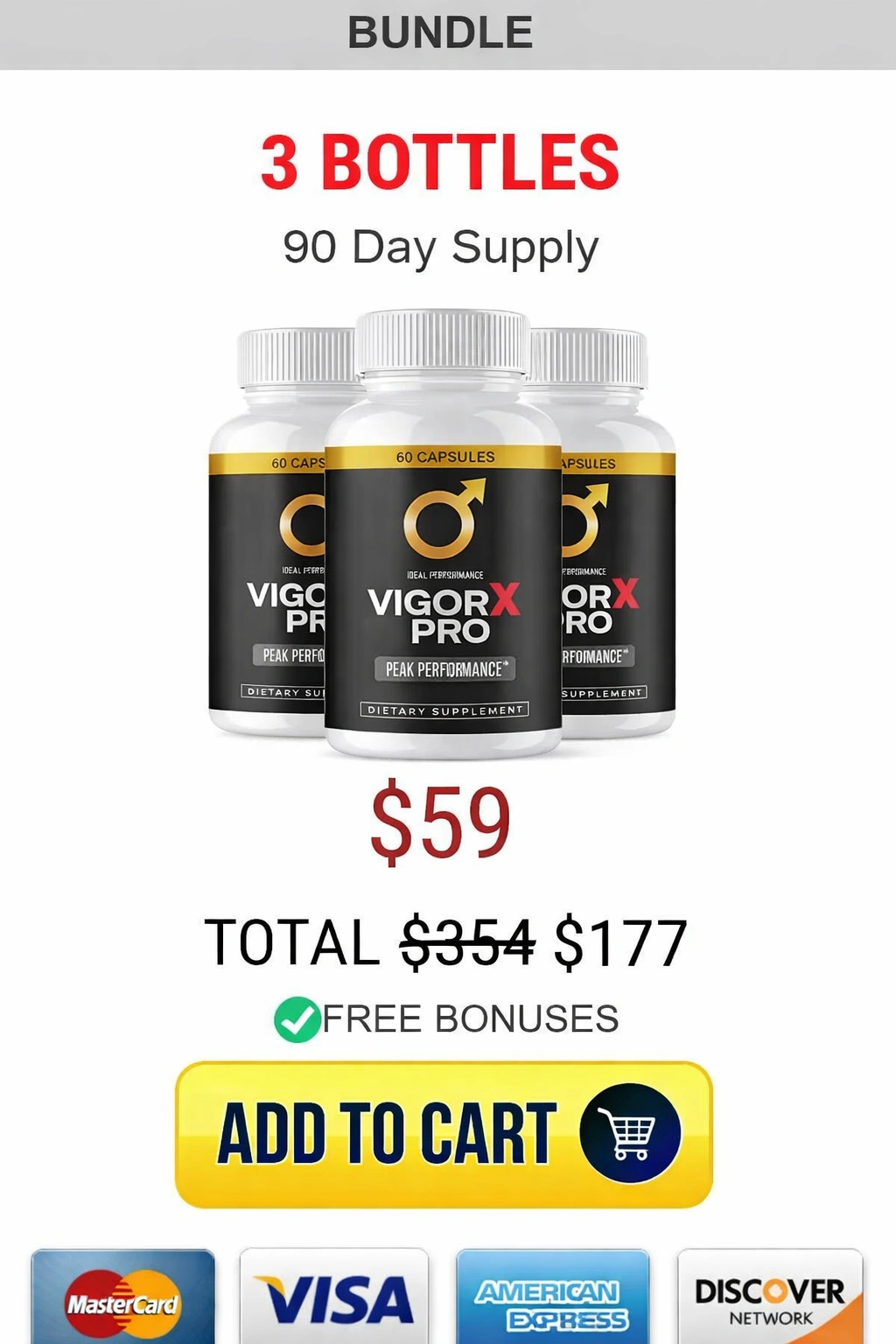 Vigorxpro  - 3 Bottle